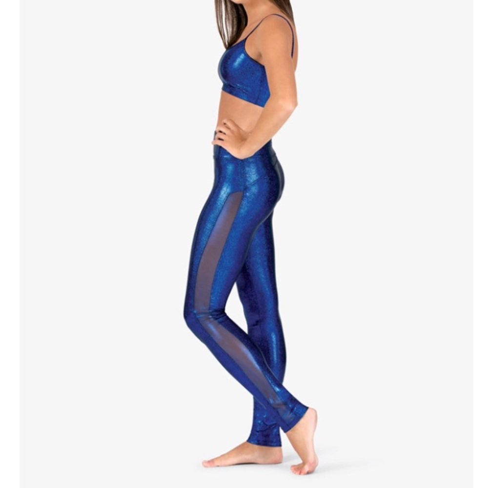 Iridescent dance leggings